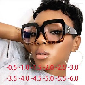 Sunglasses L97394 Arrival Big Frame Anti-fatigue Female Prescription Glasses For Simple And Trendy Look Spectacles 0 -0.5 -0.75 To -6