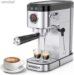 Macchina per caffè Macchina per caffè espresso Macchina per caffè espresso professionale da 20 bar con montalatte Macchina per caffè espresso compatta con lancia vapore L231219