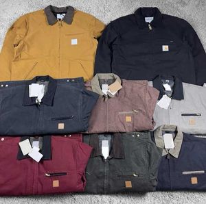 3A Designer Carhart Mens Jackets Vintage Washed Canvas Jacke Pullover Coat Woolen Clothes Carharttles Outwear vadderade rockar Långa byxor byxor YH