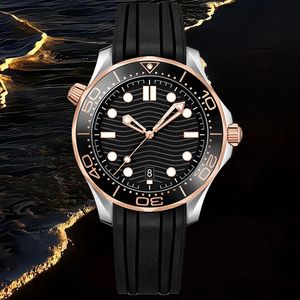 Najlepsza marka OMG Watch for Men Nowe automatyczne mechaniczne tarcze Master Watche 41 mm Work Watch Marka Luminous guma pasek Montre de lukse moda dhgates