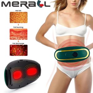 Back Massager Waist Massager Lumbar Back Belt Slimming Belt Far Infrared Electric Abdominal Massage Vibration Heating Fat Burning Relief Pain 231218