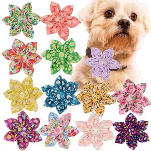 Dog Apparel 50/100pcs Cute Pet Accessories Samall Flower Bowties Collar Grooming Suitable For Cats Slidable Products