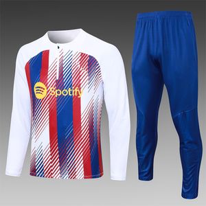 2023-2024 popolare club maglia da calcio a maniche lunghe kit di allenamento per bambini a maniche lunghe per bambini da allenamento per la pista da calcio da calcio FCB Set Football