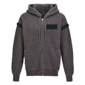 Mens Zippers Kurtka z kapturem Spring Autumn Man Man Sweter Płaszcz Swater Rękawy Designerskie Szkojenia Ziemia Ziemi