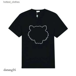Kenzo T-Shirt Herren Designer T-Shirt Damen T-Shirt Sommer Streetwear Kurzarm Tigerkopf Stickerei mit Buchstaben Druck locker