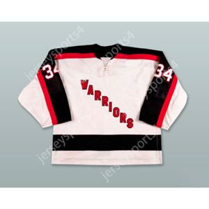 Custom JOSH LEPP 34 MOOSE JAW WARRIORS WHITE HOCKEY JERSEY NEW Top Stitched S-M-L-XL-XXL-3XL-4XL-5XL-6XL