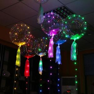 10セットLED GLOW BALLOONSユニークなパーティーの装飾風船インフレータブルライトアップ透明な輝く風船誕生日結婚式の宴会EVETEVETEVETE319T