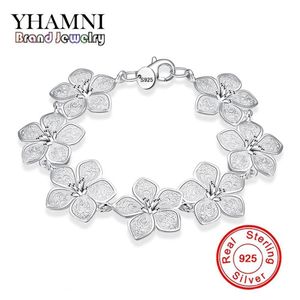 YHAMNI Fashion Original Jewelry Real 100% 925 Sterling Silver Jewelry Bracelet Women Wedding Gift Whole H317260n