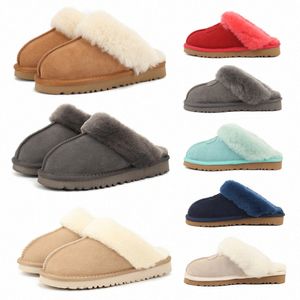 Boots Designer Tasman tofflor Chestnut Fur Slide Sheepskin Shearling Tazz Mules Women Men Ultra Mini Platform Uggli Suede Comfort Fall Winter Size 35-43