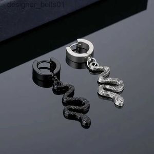 Dangle Kronleuchter koreanischer Schlange Edelstahl Eardrop Heißes Design Titanstahl Allergie kostenlose Persönlichkeit Ohrring für Mode Männer Frauen Schmuck 231219