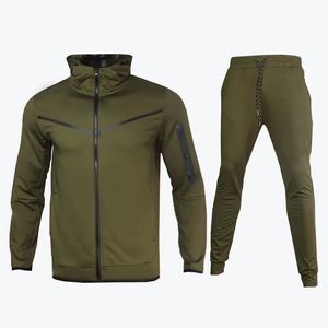 Teknisk fleece-spårdräkt Svettdräkt jogger träning träning kit fritid jogger sport utomhus träning cardigan tvådelar set