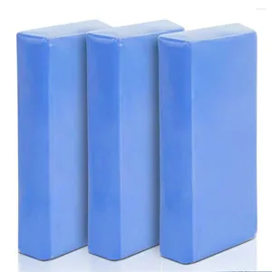 Car Wash Solutions 3/6/10PCS Clay Cleaning Bar Detailing Waxing Polish Treatment Fine Grade Blue Strong Volcanic Grinding Mud