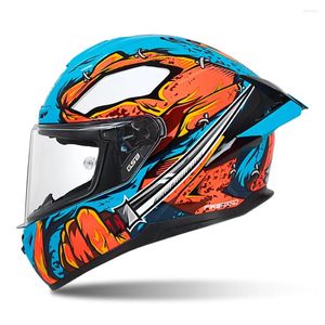 Motorcykelhjälmar Blue Ranger Anti-Fall Head Protection Wear-beständig motocrossutrustning Full ansikts racing andningsbar hjälm