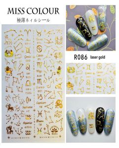 Nail Sticker Constellation Sign Horoscope Star 3D Selfadhesive Extremely Thin Waterproof DIY Selling Factory Whole3871920