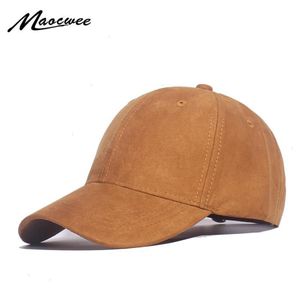 Cappelli da papà per donna e uomo Berretto da baseball unisex in morbida pelle scamosciata Cappello sportivo casual in tinta unita regolabile traspirante284r