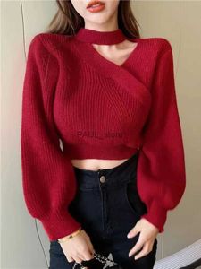 Women's Sweaters Bubble Sleeve Sweater Women's 2022 Woman Sweaters Fall Women Sweaters Fashion Sweater Knitted Sweater WomenL231213