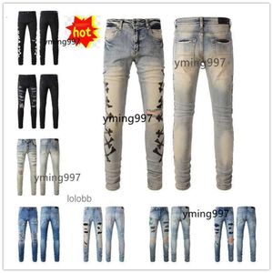 Hål 2023 byxor nya byxor ankomster denim amari amirl coolguy amirlies designer am jeans amis imiri jean amiiri cyklist mens man lyx clo ojpb