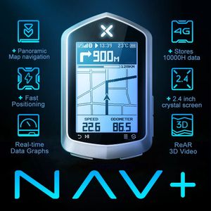 Bike Computers XOSS NAV Plus NAV2 2nd NAV Bike Computer GPS Bicycle Riding Cycling Map Route Navigation MTB Road Wireless Speedometer Odometer 231218