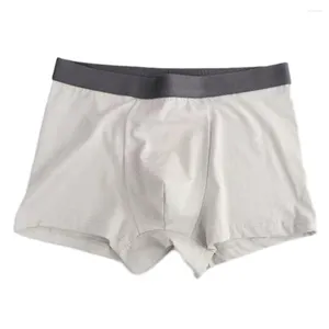 Unterhosen Herren Baumwolle Mittlere Taille Boxer Unterwäsche Solide Beutel Ausbuchtung Kurze Höschen Atmungsaktive Einfache Dessous Herren Shorts