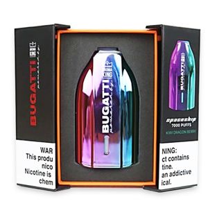 Великобритания Европа Stock Aroma King Bugatti Vape Одноразовая электронная сигарета Большие затяжки Одноразовые оптовые продажи i Vape Pen 15000/18000/12000 Vaper Vapor