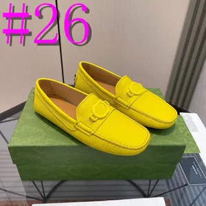 40Model Hot Sale Grüner Herren-Wildleder-Mokassin, klassische handgefertigte Leder-Loafer für Herren, lässige Wohnungen, bequeme Slip-On-Walking-Fahrschuhe