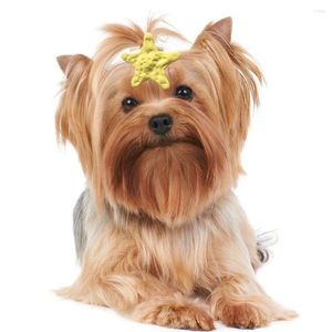 Dog Apparel Cute Starfish Shape Lightweight Hair Clip Puppy Grooming Accessories Supplies Pet Hairpin