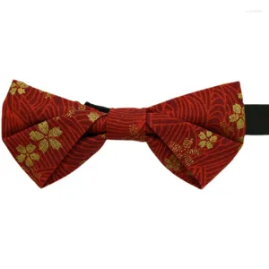 Bow Ties Bowtie Men's Chinese Ancient Fragmented Pattern Big Red Bowknot Formal Dress Groom Wedding Man Group
