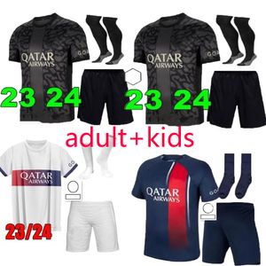 New 23 24 MBAPPE HAKIMI soccer jerseys Vitinha Paris N.Mendes Maillots de football MARQUINHOS MESSIS VERRATTI Men and kids kit shirt uniforms