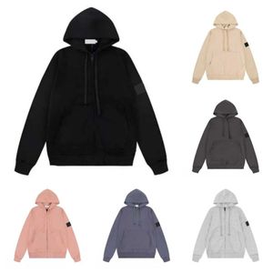 Sweatshirts Tasarımcılar Taşlar Hoodie Klasik Rozet Kol Uzun Alt Alt Gömlek Erkek ve Kadın Taşları Çiftler Gevşek Basit Pamuk Çok Yönlü Üst Jumper G