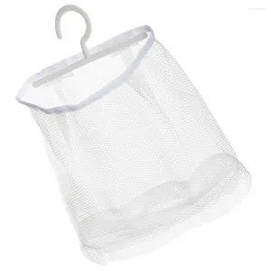 Storage Bags Undergarment Laundry Bag Mesh Hanging Clothes Pin Holder Fruit Multi-functional Washable White Peg Space Saving Travel