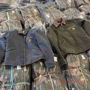 Мужская куртка пальто модный бренд Carhart J97 Carhatjackets куртки винтажные потертые из потертого денима Xqr2