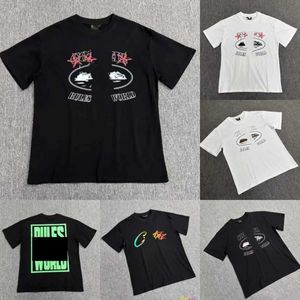 Projektant Cortezs Tracksuit American Street Hip Hop Letter Print Krótkie rękawie Cortieze T-shirt męska marka moda Modna Summer Loose okrągła szyjka T-shirt yt-shirt