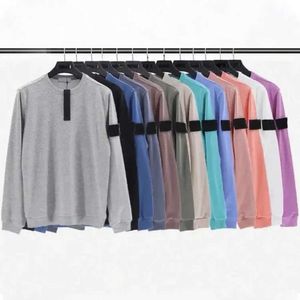 Designers Mens Hoodies Sweatshirts Women Candy Hoody Pullover Round Neck Long Pink Sleeve M-2XL Stones island 888ss 2023 fashion