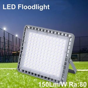 100W Luces de inundación LED Reflectores Lámpara exterior de seguridad brillante para exteriores IP67 Impermeable Foco blanco frío Accesorios exteriores Lig274n
