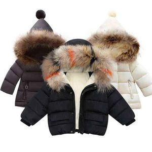 Coat Fashion Baby Girls Boys Jackets Winter Fur Outerwear Children Warm Hooded Children Outerwear Jacket Boys Girls Clothes 12M6yrs We