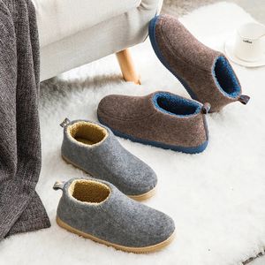 Slippers Inverno Autumn Japão Jantaness House Men Sapatos quentes Bedro de sola grossa Slippers sem deslizamento Mulheres Sentiu Slides 231218