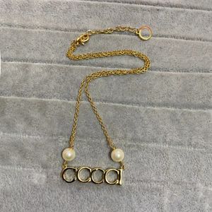 2023 Nytt mode guldbokstav halsband kvinnors lyxdesigner halsband fest födelsedagspresent smycken