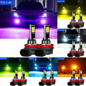 Nya dekorativa lampor 2st Front Fog Light LED -lampor H8 H11 H16 för Renault Grand Scenic Clio 2 3 4 Fluence Espace Duster Dokker Captur Arkana Alaskan