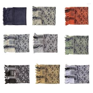 Lenços versátil malha lenço véu shemagh para entusiastas ao ar livre moda camuflagem rosto capa lenço táticas militares y1ua