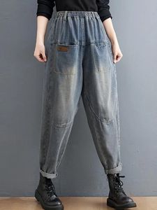 Jeans kadınlar rahat erkek arkadaş kot yeni 2022 bahar vintage tarzı sokak kıyafeti allmatch gevşek kadın anklelengl denim pantolon b1834