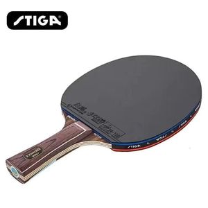 Raquets Table Teable Tennis Raquets Stiga 1PCSテニスラケットナノカーボンエボニー7メタル標準純粋な木材層攻撃的なプロフェッショナル230801