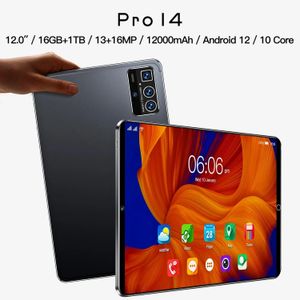 PCオリジナル12インチタブレットPRO14 ANDROID12 16GB+1T 13+16MP 12000MAH 5G Bluetooth 5.0 Travel Graphics WiFi HDSupport Global Languages