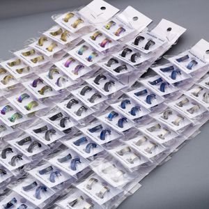 Stud wholesale bulk lots 36 pairs72pcs individual mixed designs men's women's punk rock stainless steel jewelry stud earrings 231218