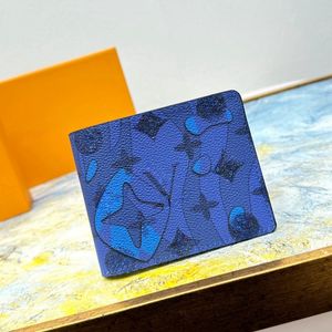2024 topo de luxo designer cartão assento carteira terno clipe verdadeiro cinto caixa carteira moda feminina gradiente flor carteira saco de couro dos homens