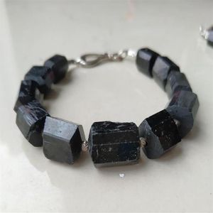 Black Tourmaline Pyrite Stone Branslet Branslet Clamper2241