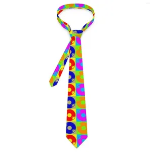 Bow Ties vintage muzyka krawat disco art graficzna szyja kawaii zabawny kołnierz dla mężczyzn