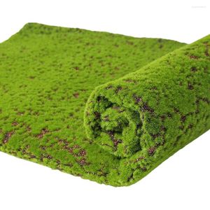 Dekorativa blommor Simulerade gröna väggar konstgjorda bonsai mini Garden Moss Micro Landscape Prop Lawn Carpet Layout Cotton Fake Scene Flower Flower