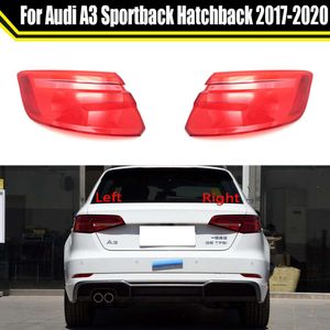 Audi A3 Sportback Hatchback 2017-2020 Taillight Brake Lights 교체 자동 후면 쉘 커버 마스크 마스크 갓