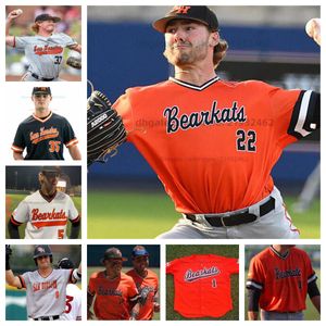 College Ryan Peterson sam houston bearkats baseball jersey Customized any name any number all stitched Micky Sheetz Wyatt Tucker James Grantland Miles Hellums