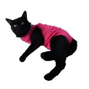 Костюмы для кошек, костюм с застежкой и лентой, регулируемая одежда для восстановления после стерилизации для домашних кошек, комфортная защита